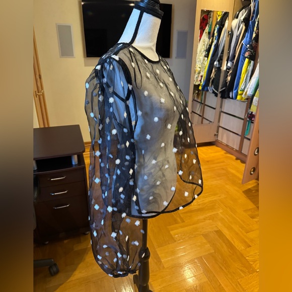 Zara women’s organza blouse blouson sz XL. New with tag - Picture 10 of 16